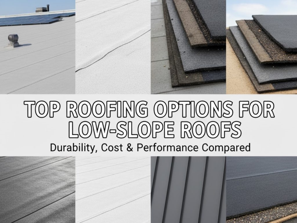 Top Roofing Options for Low-Slope Roofs