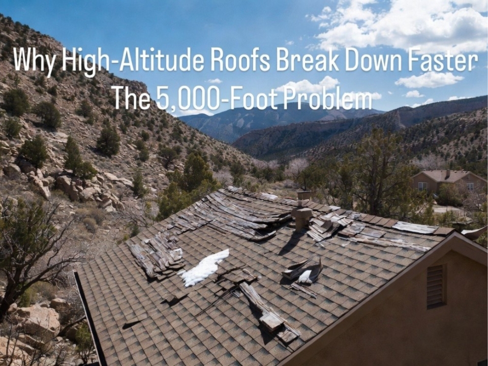 High-Altitude Roofing: Why Roofs Degrade Faster at 5,000+ Feet